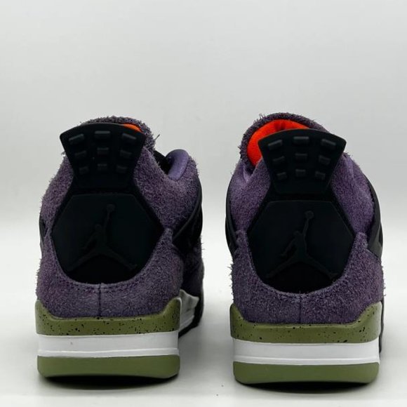 Nike  Air Jordan 4 Retro Canyon Purple Orange Green AQ9129 500 - Picture 8 of 9